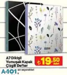 A7 DİKİŞLİ YUMUŞAK KAPAK ÇİZGİLİ DEFTER